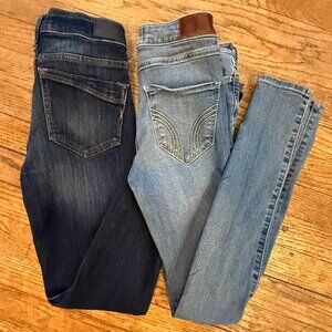 Skinny Jeans Bundle Hollister & Express | Size 0R/24W (2 items)